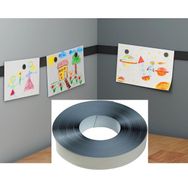 Hdg Mıknatıs Tutan Yapışkanlı Metal Şerit Bant Siyah - 2 cm Genişlik - 2 metre