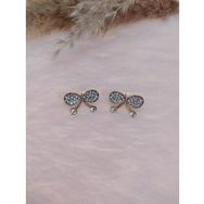 Hdmarketim Kelebek Swarovski Taşlı İncili Doğa Temalı Küpe