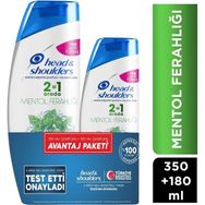 Head & Shoulders 350 ml + 180 ml 2'si 1 Arada Mentol Ferahlığı Şampuan