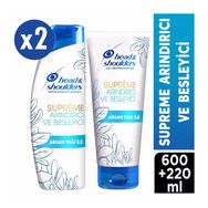 Head & Shoulders Supreme Arındırıcı ve Besleyici 2x300 ml Şampuan + 220 ml Saç Kremi