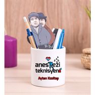 Hediye Dükkanı Anestezi Teknisyeni Seramik Kalemlik