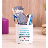 Hediye Dükkanı Çevirmen Seramik Kalemlik