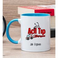 Hediye Dükkanı Kişiye Özel Acil Tıp Teknisyeni Mavi Kupa