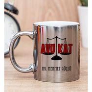 Hediye Dükkanı Kişiye Özel Avukat Silver Kupa Bardak