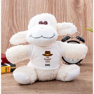 Hediye Dükkanı Kişiye Özel Awesome Dad Peluş Koyun