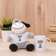 Hediye Dükkanı Kişiye Özel Bak Kendime De Kahve Yaptım Peluş Eşek