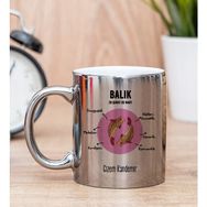 Hediye Dükkanı Kişiye Özel Balık Burcuna Hediye Silver Kupa Bardak
