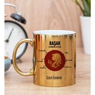 Hediye Dükkanı Kişiye Özel Başak Burcuna Gold Kupa Bardak