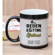 Hediye Dükkanı Kişiye Özel Beden Eğitimi Öğretmeni Sihirli Kupa Bardak
