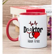 Hediye Dükkanı Kişiye Özel Doktor Kırmızı Kupa