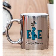 Hediye Dükkanı Kişiye Özel Ebe Silver Kupa Bardak