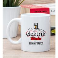 Hediye Dükkanı Kişiye Özel Elektrik Mühendisi Beyaz Kupa Bardak