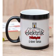 Hediye Dükkanı Kişiye Özel Elektrik Teknisyeni Sihirli Kupa Bardak