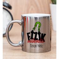 Hediye Dükkanı Kişiye Özel Fizik Mühendisi Silver Kupa Bardak
