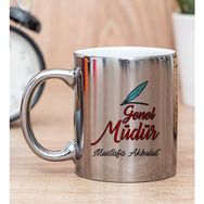 Hediye Dükkanı Kişiye Özel Genel Müdür Silver Kupa Bardak