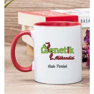 Hediye Dükkanı Kişiye Özel Genetik Mühendisi Kırmızı Kupa