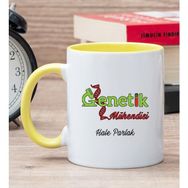 Hediye Dükkanı Kişiye Özel Genetik Mühendisi Sarı Kupa Bardak