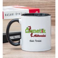 Hediye Dükkanı Kişiye Özel Genetik Mühendisi Siyah Kupa