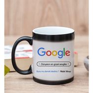 Hediye Dükkanı Kişiye Özel Google Tasarım Esprili Sihirli Kupa Bardak
