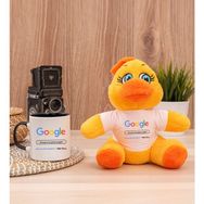 Hediye Dükkanı Kişiye Özel Google Tasarım Esprili Siyah Kupa Bardak ve Peluş Civciv