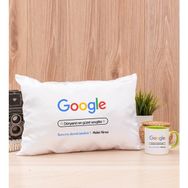 Hediye Dükkanı Kişiye Özel Google Tasarım Esprili Yeşil Kupa Bardak ve Dikdörtgen Yastık