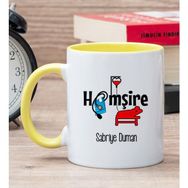Hediye Dükkanı Kişiye Özel Hemşire Sarı Kupa Bardak