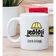 Hediye Dükkanı Kişiye Özel Jeoloji Mühendisi Beyaz Kupa Bardak