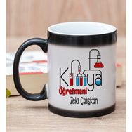 Hediye Dükkanı Kişiye Özel Kimya Öğretmeni Sihirli Kupa Bardak