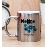 Hediye Dükkanı Kişiye Özel Makine Mühendisi Silver Kupa Bardak