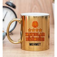 Hediye Dükkanı Kişiye Özel Mayıslar Bizimdir Gold Kupa Bardak