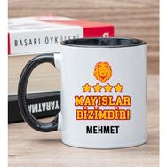 Hediye Dükkanı Kişiye Özel Mayıslar Bizimdir Siyah Kupa Bardak