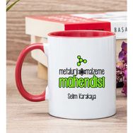 Hediye Dükkanı Kişiye Özel Metalurji ve Malzeme Mühendisi Kırmızı Kupa