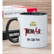 Hediye Dükkanı Kişiye Özel Mimar Siyah Kupa Bardak