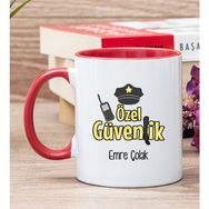 Hediye Dükkanı Kişiye Özel Özel Güvenlik Kırmızı Kupa