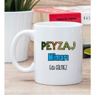 Hediye Dükkanı Kişiye Özel Peyzaj Mimarı Baskılı Beyaz Kupa Bardak