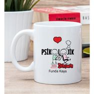 Hediye Dükkanı Kişiye Özel Psikolojik Danışman Beyaz Kupa Bardak