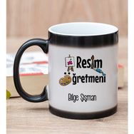 Hediye Dükkanı Kişiye Özel Resim Öğretmeni Sihirli Kupa Bardak