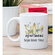Hediye Dükkanı Kişiye Özel Sınıf Öğretmeni Beyaz Kupa Bardak