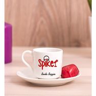 Hediye Dükkanı Kişiye Özel Spiker Porselen Türk Kahvesi Fincanı