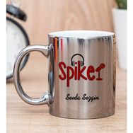 Hediye Dükkanı Kişiye Özel Spiker Silver Kupa Bardak