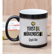 Hediye Dükkanı Kişiye Özel Tekstil Mühendisi Sihirli Kupa Bardak