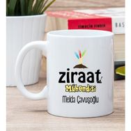 Hediye Dükkanı Kişiye Özel Ziraat Mühendisi Beyaz Kupa Bardak