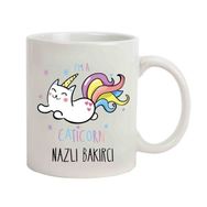 Hediye Rengi İsme Özel Caticorn Temalı M2 Kupa Bardak