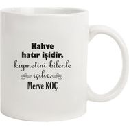 Hediye Rengi İsme Özel Tasarımlı Kahve Hatır İşidir Kupa Bardak