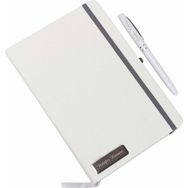 Hediye Rengi Kişiye Özel Beyaz Defter Kalem Hediye Seti