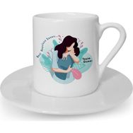 Hediye Zengini Kişiye Özel Beni Koşulsuz Seven Tasarımlı Beyaz Kahve Fincanı