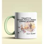 Hediye Zengini Kişiye Özel Hayatıma Anlam Katan Adam Tasarım Yeşil Kupa Bardak