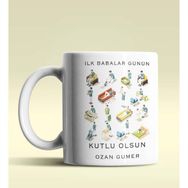 Hediye Zengini Kişiye Özel İlk Babalar Günün Kutlu Olsun Temalı Kupa Bardak