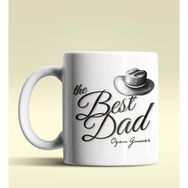 Hediye Zengini Kişiye Özel The Best Dad Tasarımlı Beyaz Kupa Bardak