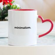 Hediyehanem 119GPT4QD Minimalizm Kalpli Kupa Bardak